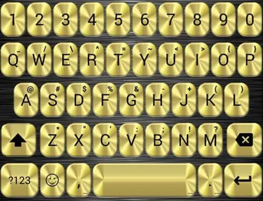 Theme Metallic Gold for Emoji Keyboard android App screenshot 1